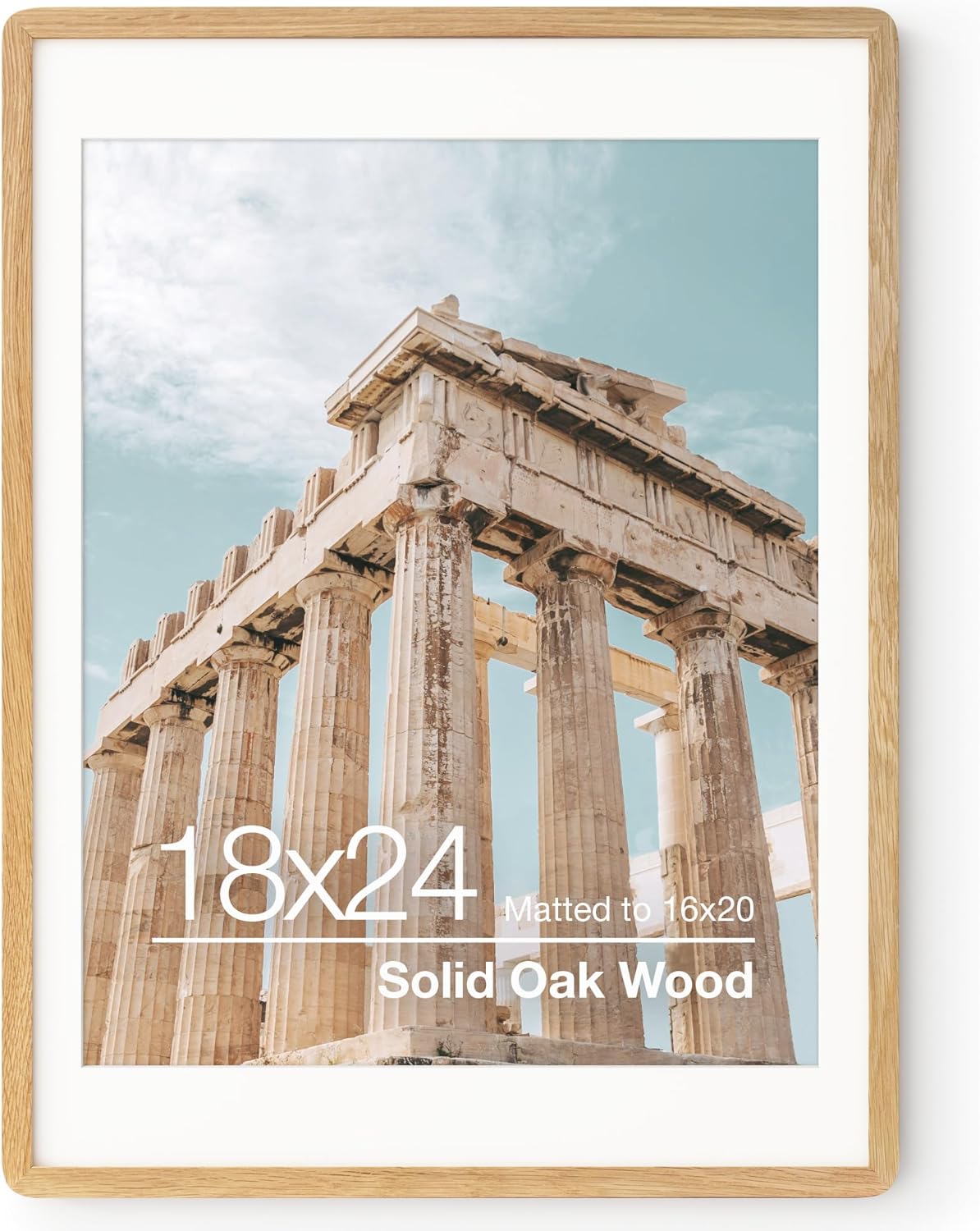 18 x 24 Poster Frame in Solid Oak Wood for Stylish Displays