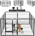 Dog Playpen 8 Panels 40 in Extra Large Play Pen - Portable Pet