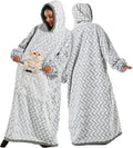 Cozy Bearhug Hoodie Blanket with Pet Pouch