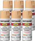 Stops Rust Spray Paint 6-Pack, Gloss Sand - Durable Rust Protection