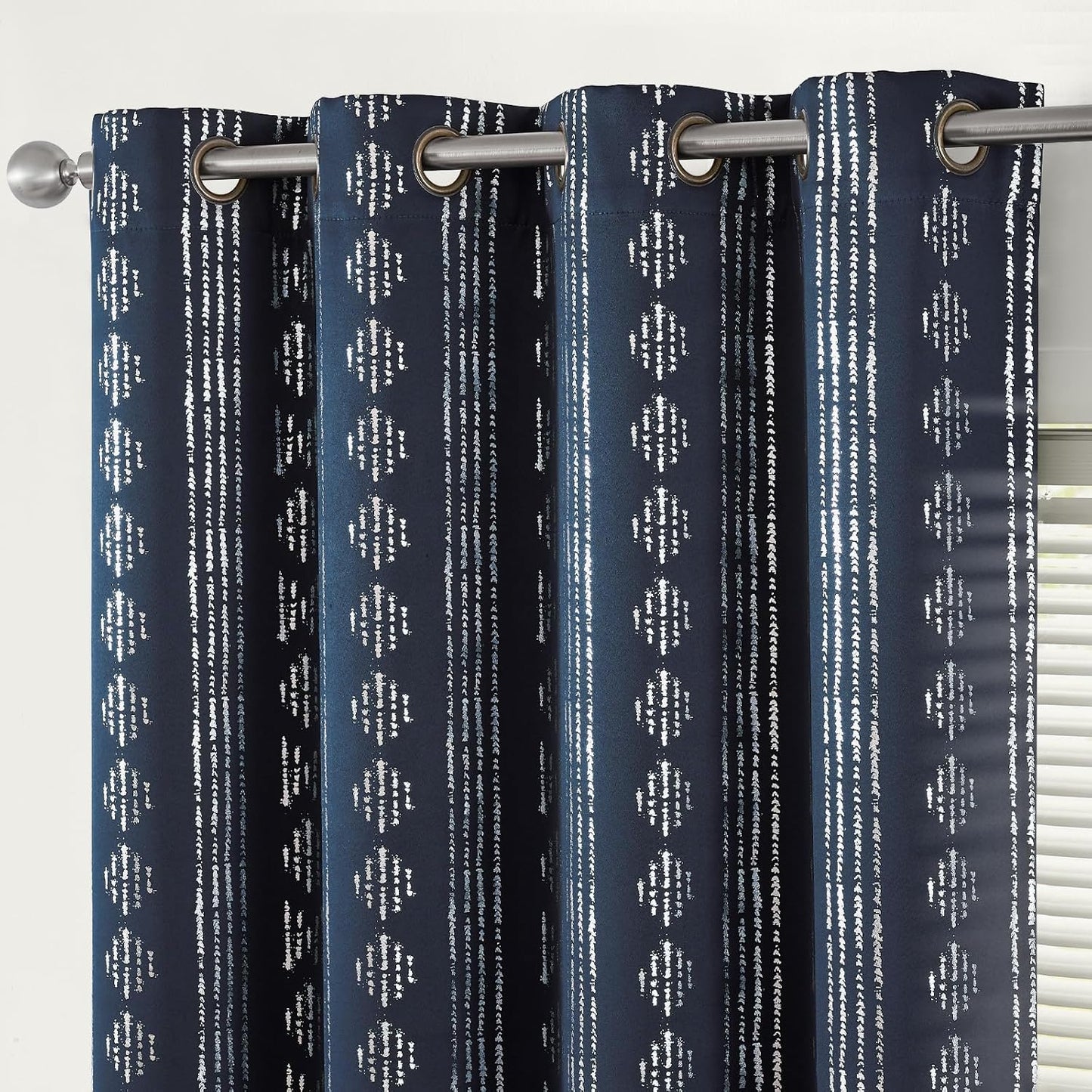 95% Blackout Boho Curtains for Bedroom Living Room 84 in Long