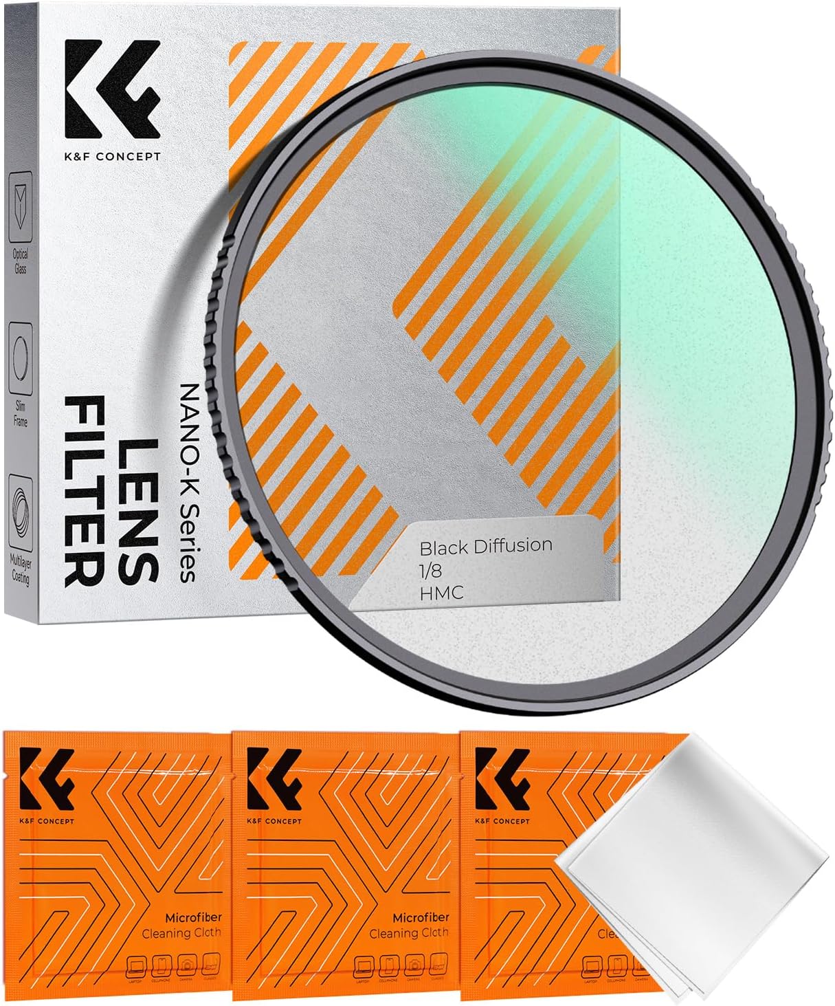 K&F Concept 82mm Black Diffusion Filter for Cinematic Effects