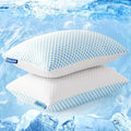 EASELAND Firm Pillow Shredded Memory Foam Queen 2 Pack - Adjustable