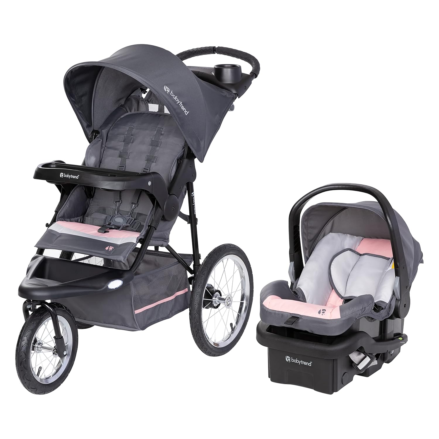 Baby Jogger Travel System with EZ-Lift Infant Car Seat, Dash Pink