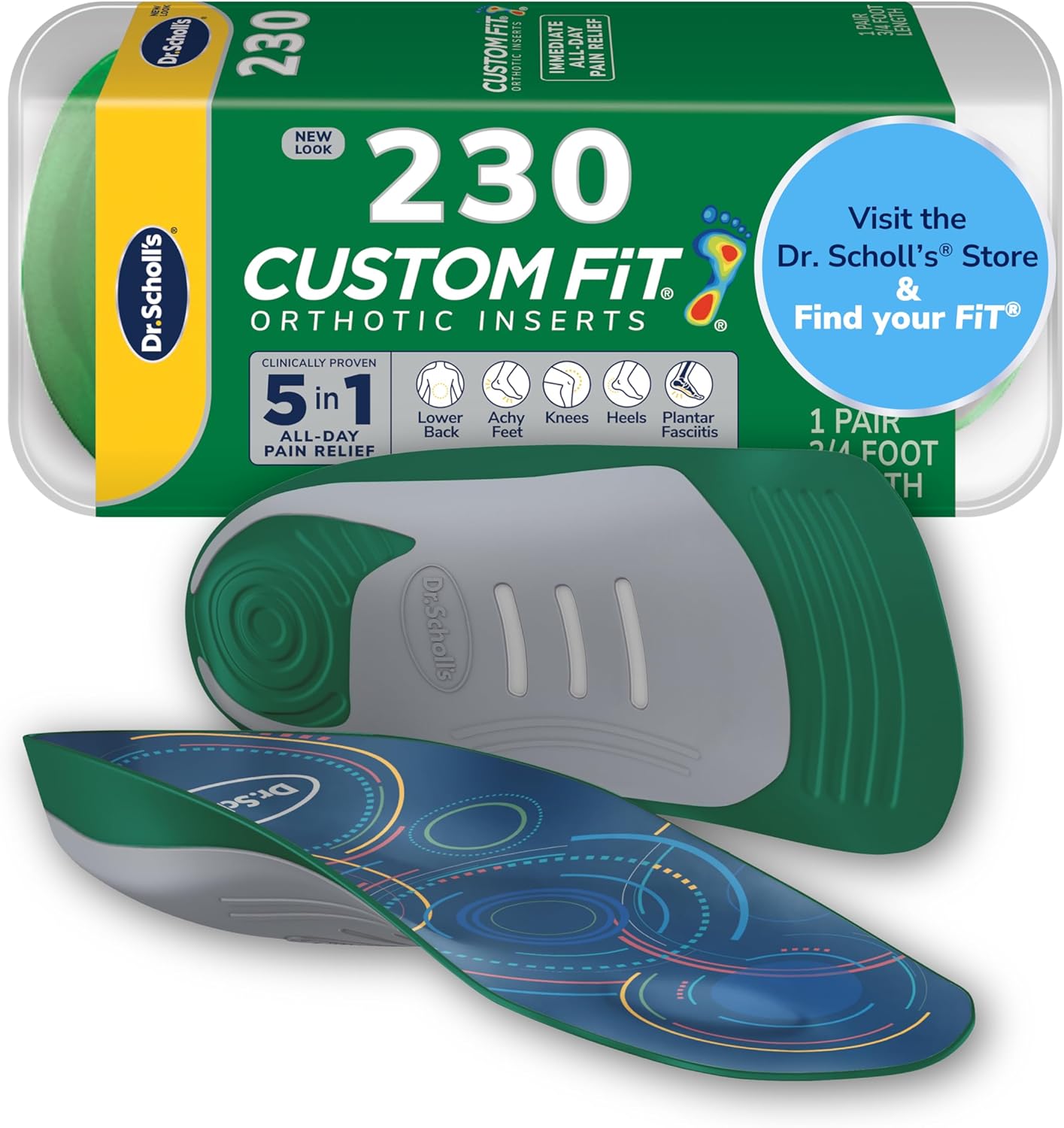 Dr. Scholls Custom Fit Orthotics for Total Lower Body Relief