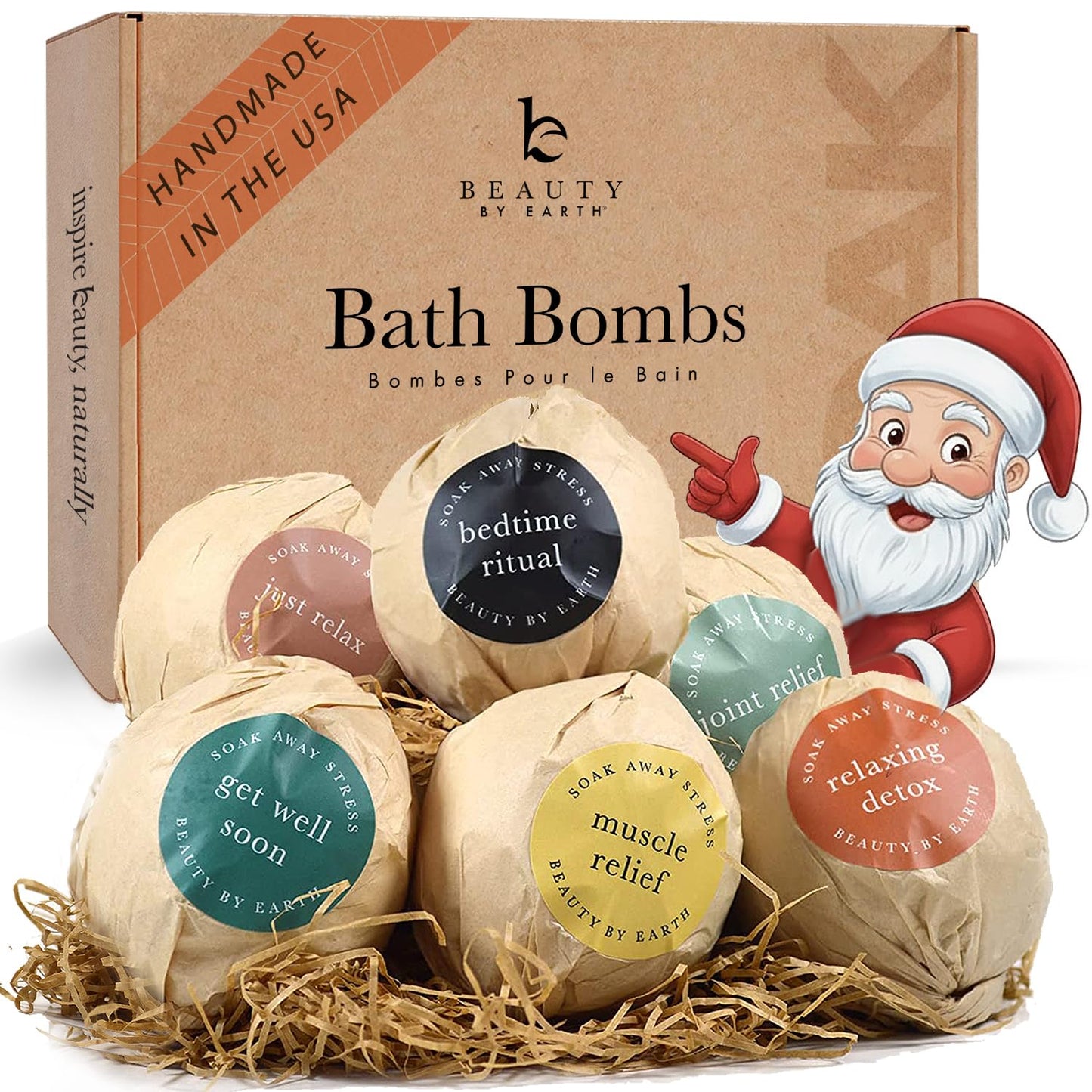 Bath Bombs Gift Set for Relaxation and Spa Experience