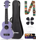 Soprano Violet Ukulele 21 in for Beginner - Complete Starter Set