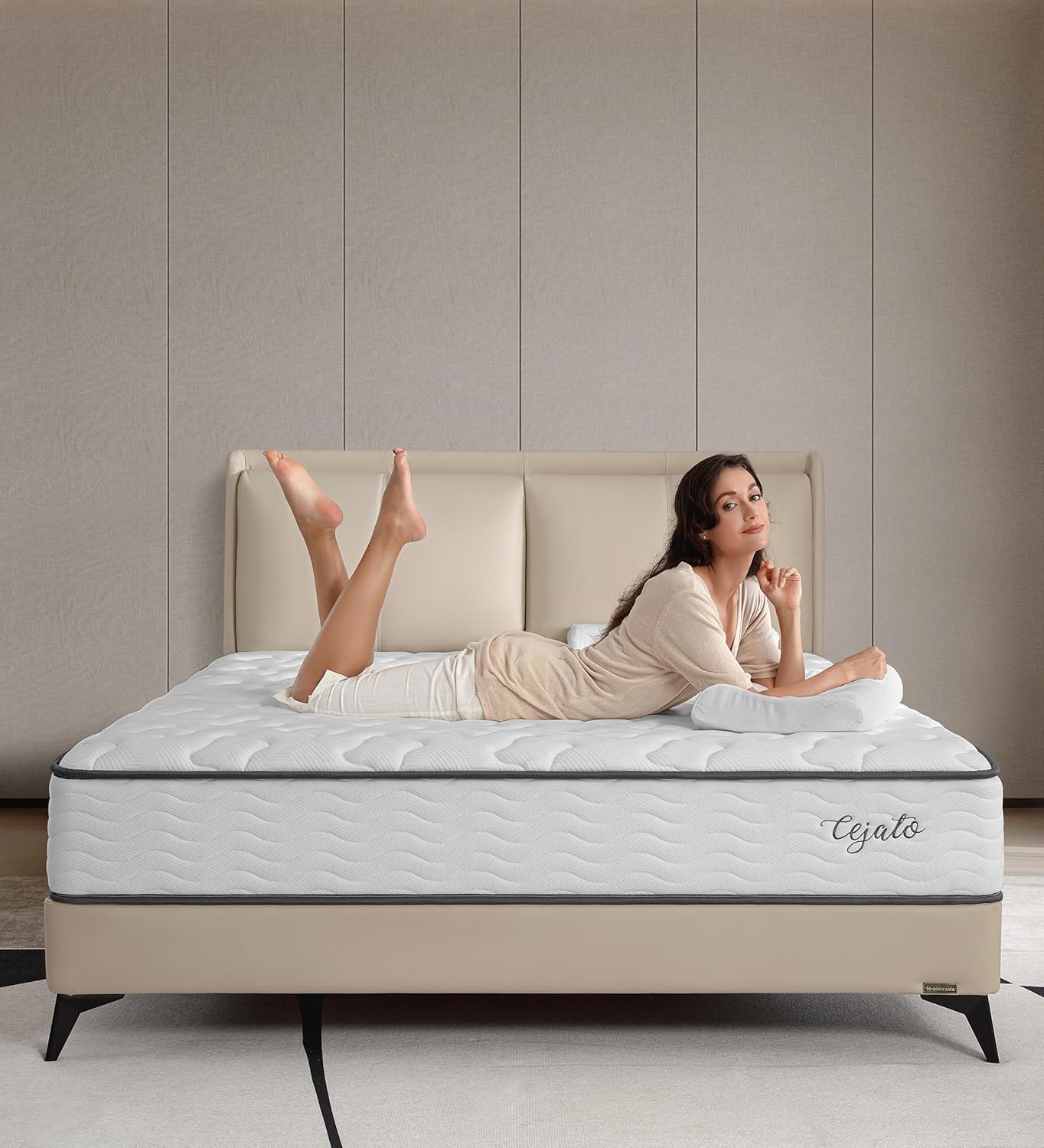 Full Mattress with Memory Foam Hybrid for Pain Relief and Comfort