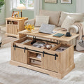 Modern Lift Top Coffee Table - Hidden Storage & Dining Conversion