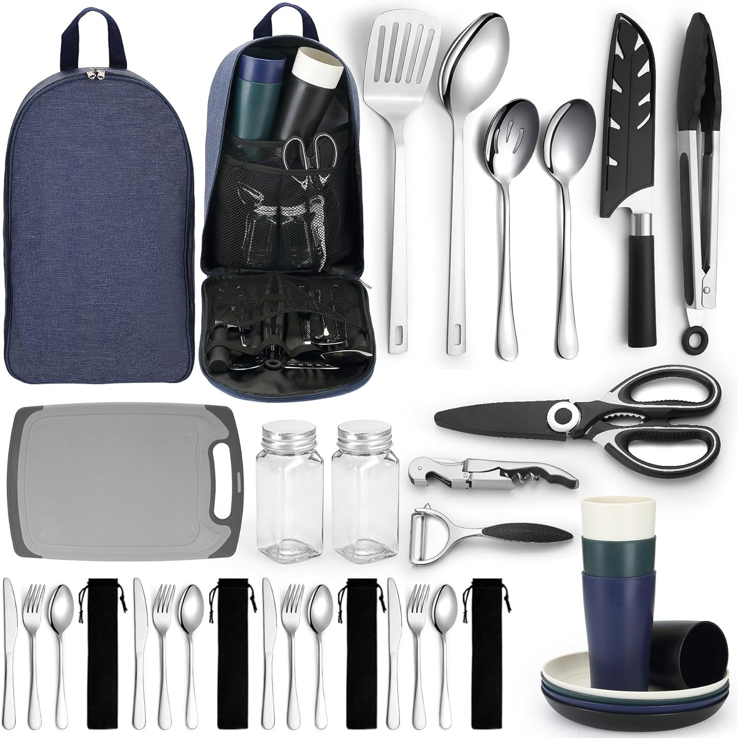 HOMQUEN Camping Utensils Set - Must-Have Cookware