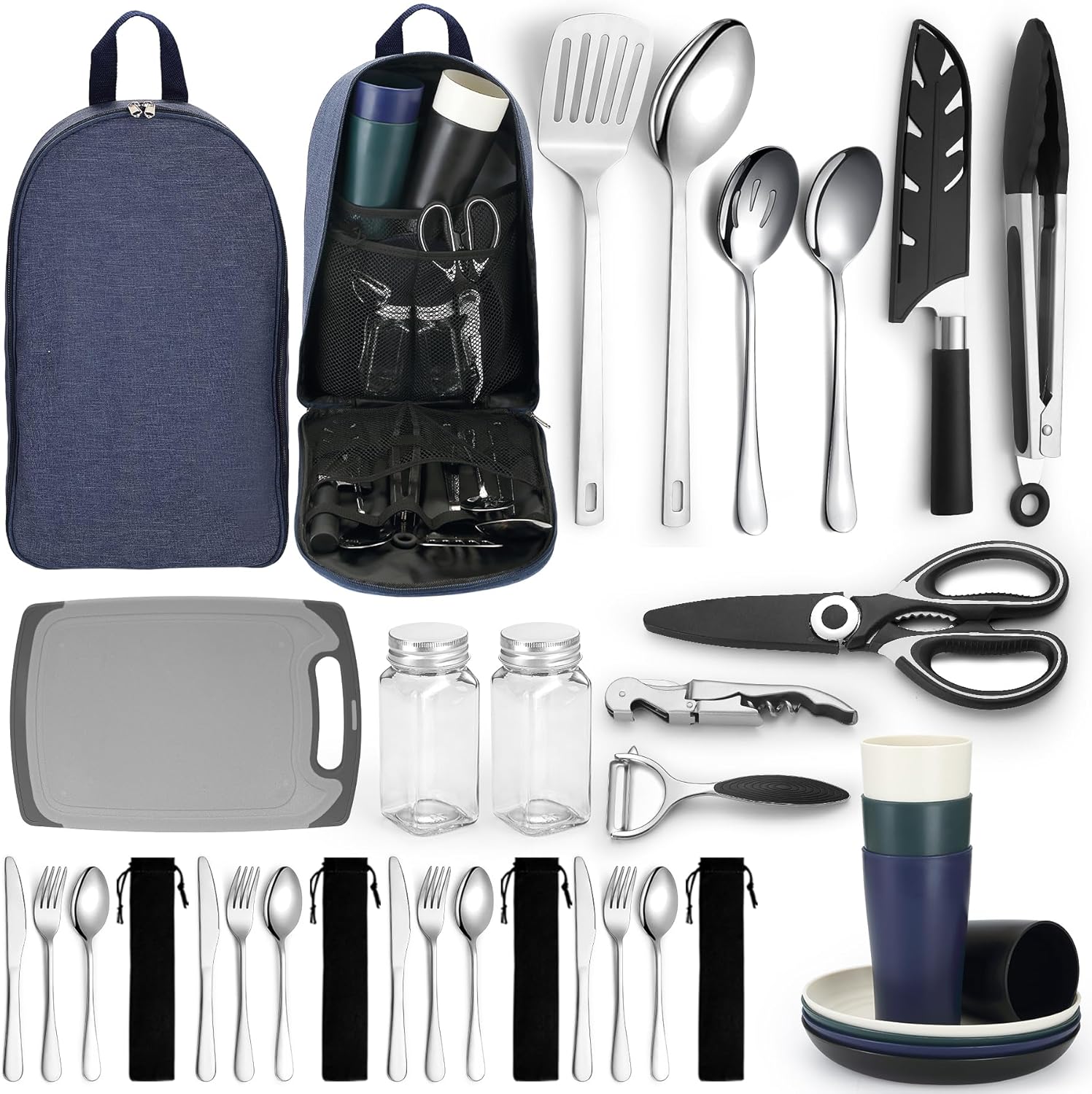 HOMQUEN Camping Utensils Set - Must-Have Cookware