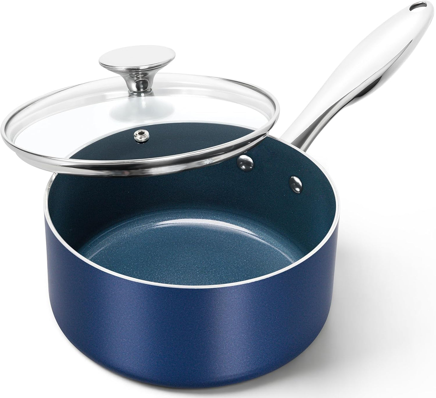 MICHELANGELO 2 Quart Saucepan with Lid for Effortless Cooking