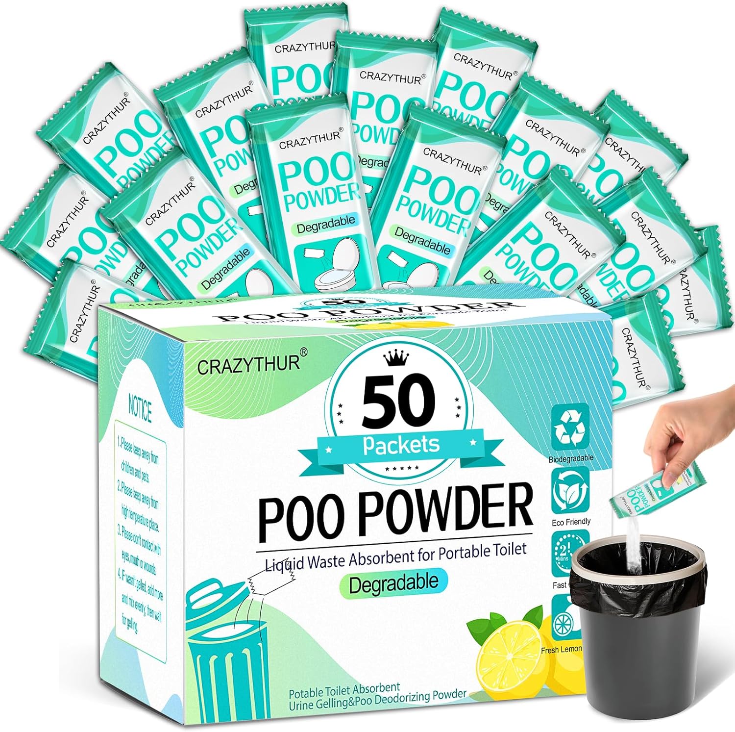 Powerful Portable Toilet Gel - Camping Essential!