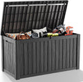 150 Gallon Large Deck Box Resin Outdoor Storage Box - Durable Patio
