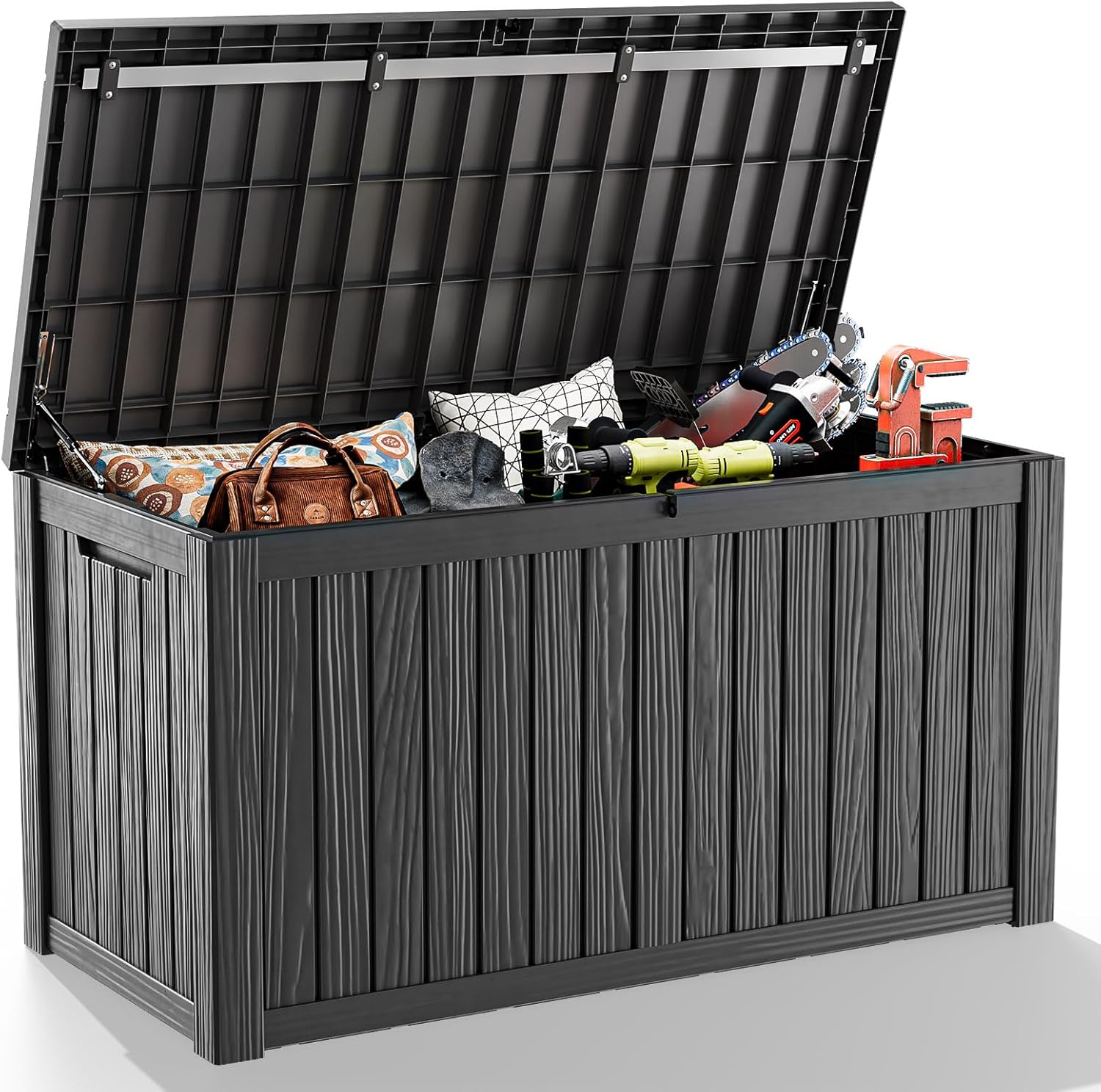 150 Gallon Large Deck Box for Stylish Outdoor Storage Solutions