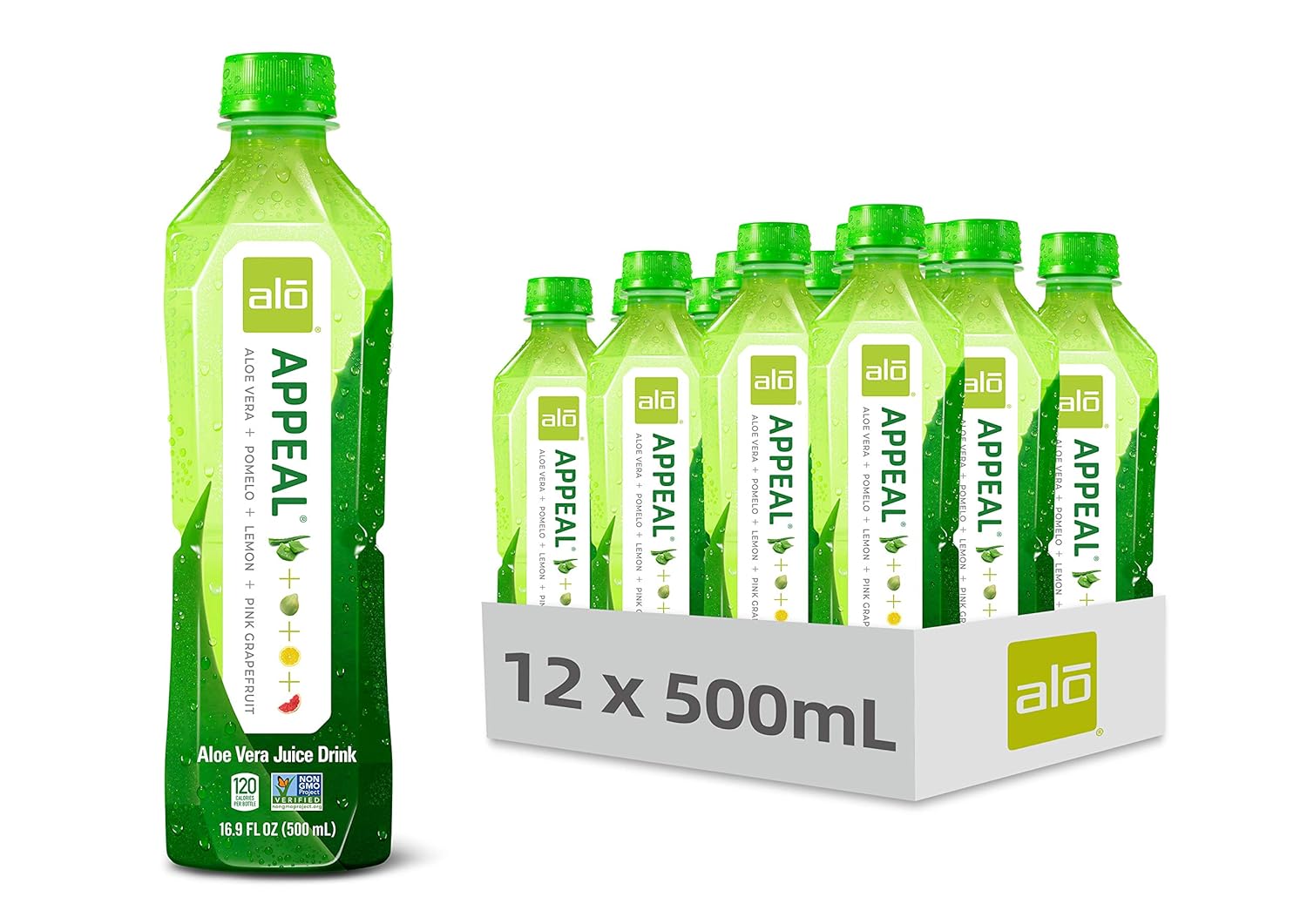 ALO Aloe Vera Juice Drink with Pomelo, Grapefruit, and Lemon
