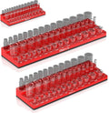 Magnetic Socket Organizer 3pc Socket Holder Kit - Holds 123 Sockets