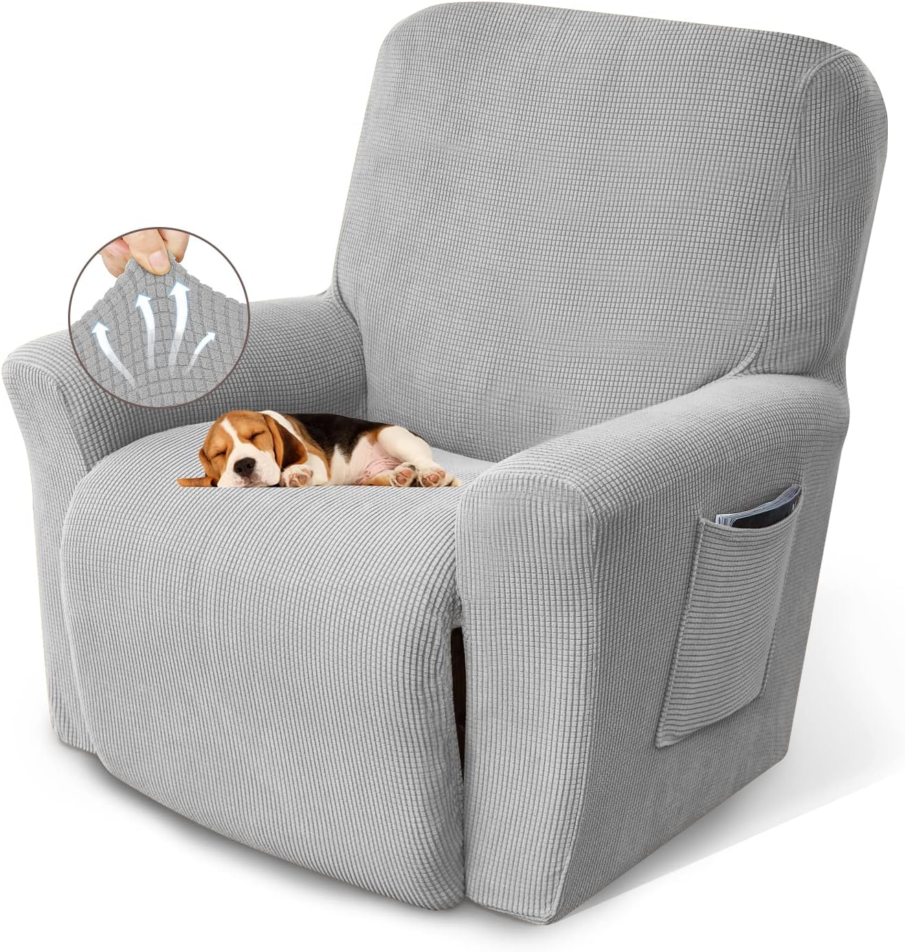 KEKUOU Recliner Chair Covers for Lazy Boy Recliners