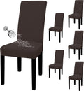 Waterproof Dining Room Chair Covers Set of 6 - Stretch Jacquard Parson