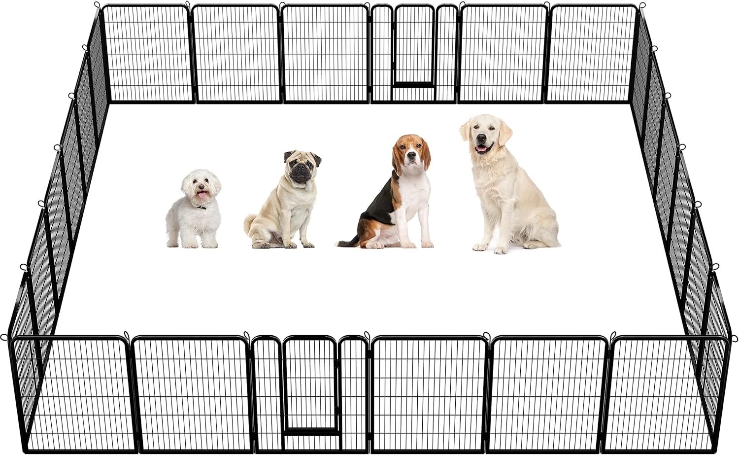 Yaheetech Dog Playpen Indoor and Outdoor for Safe Pet Exercise