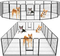 SMUG Heavy-Duty Iron Dog Playpen for Indoor & Outdoor Use
