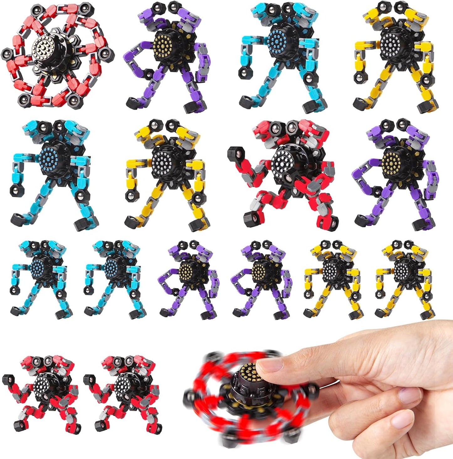 Transformable Fidget Spinners for Stress Relief and Fun