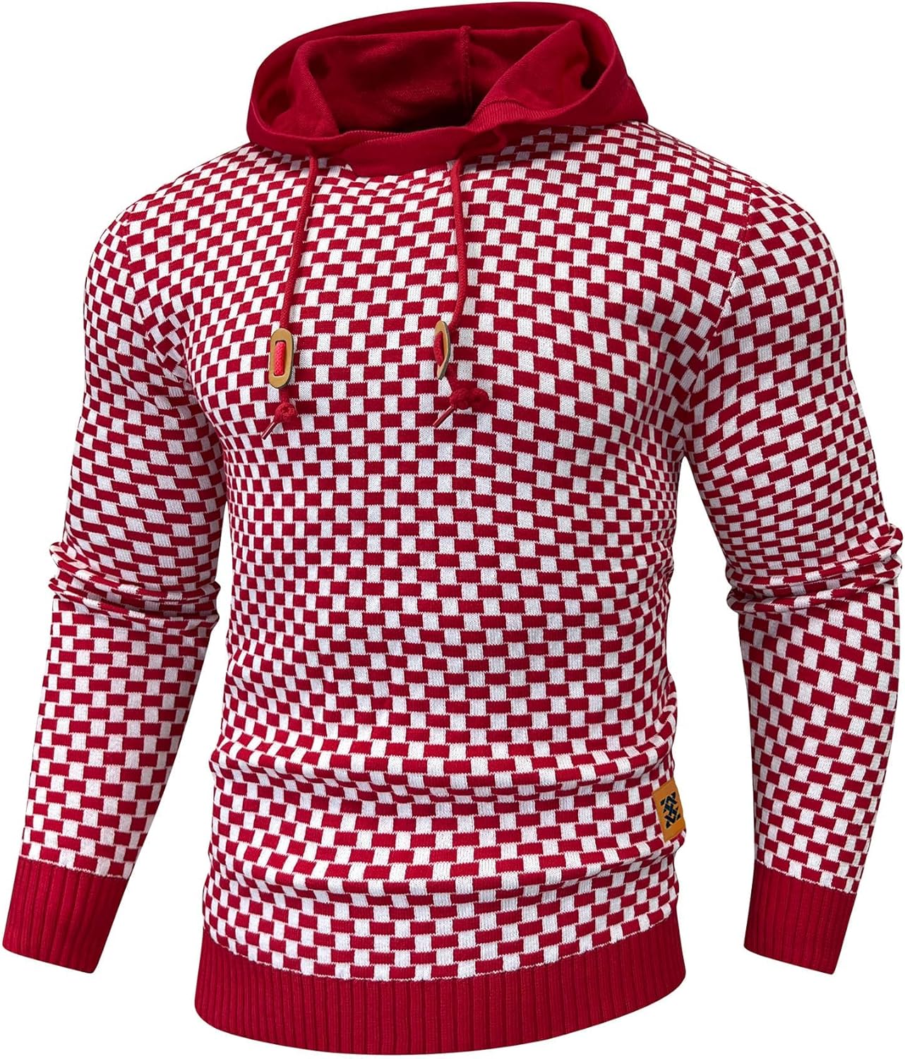 Zaitun Mens Hooded Sweatshirt: Trendy Slim Fit Pullover Hoodie