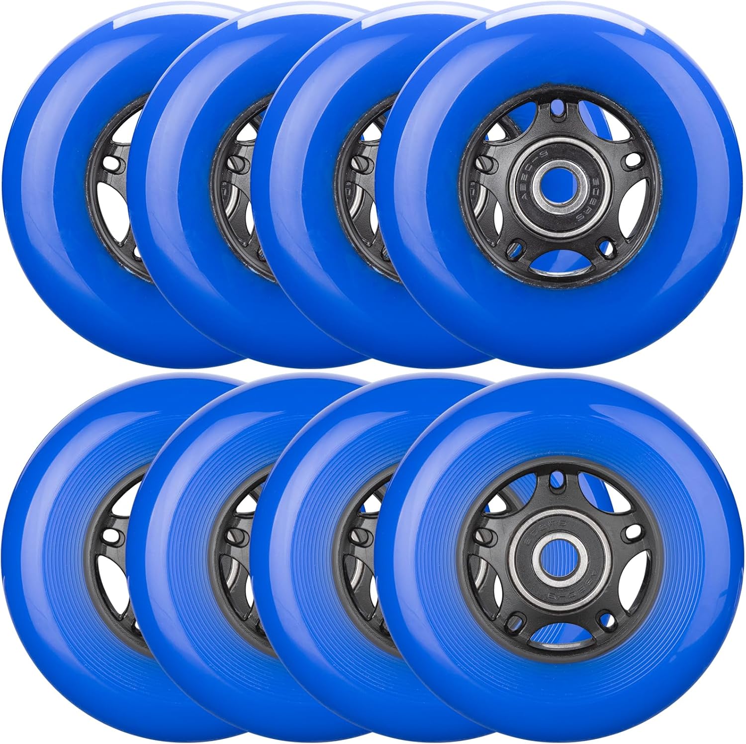 Inline Skate Wheels for Indoor and Outdoor Use - 8-Pack