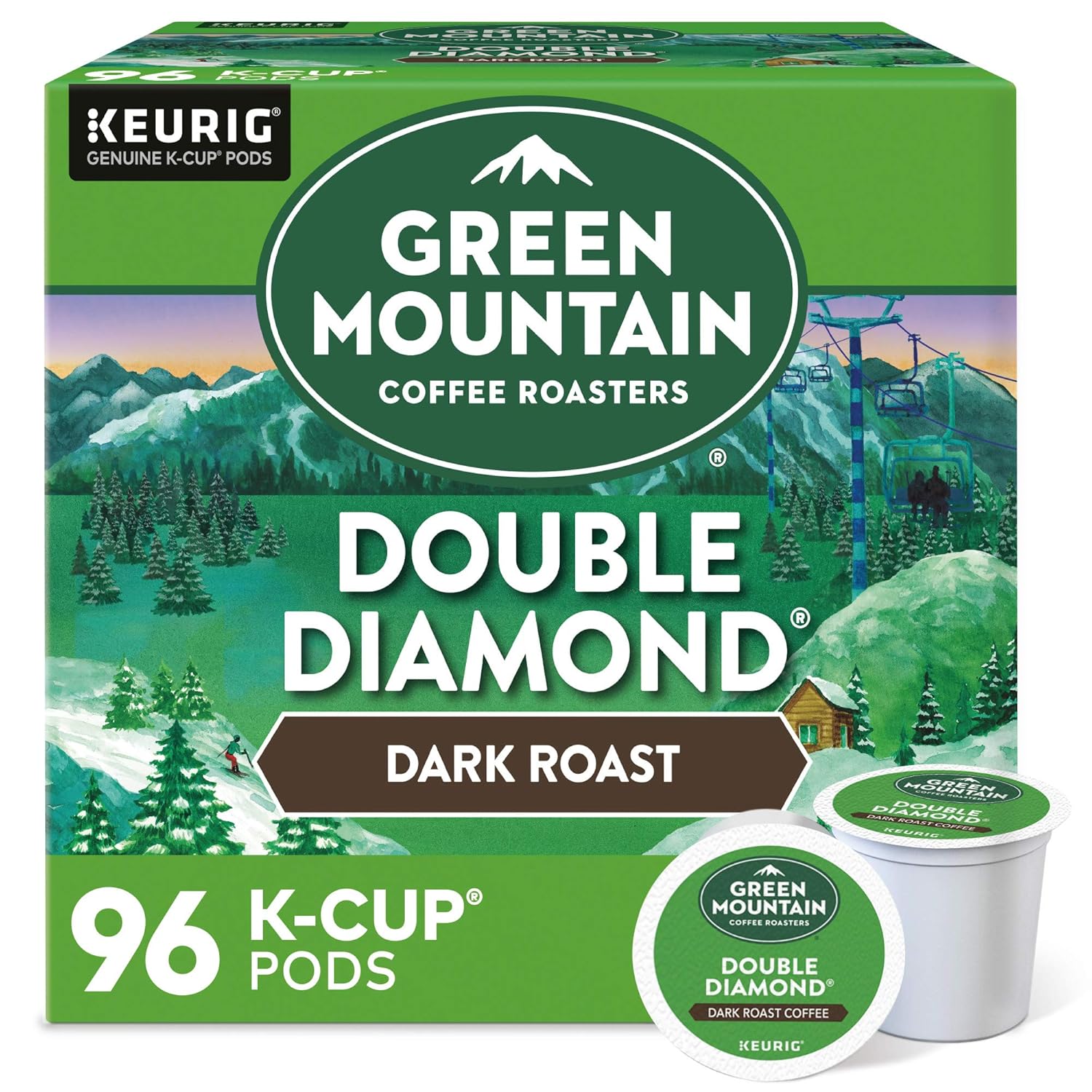 Green Mountain Coffee Roasters Double Diamond Dark Roast K-Cups