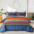 WONGS BEDDING Boho Quilt Set California King for All Seasons