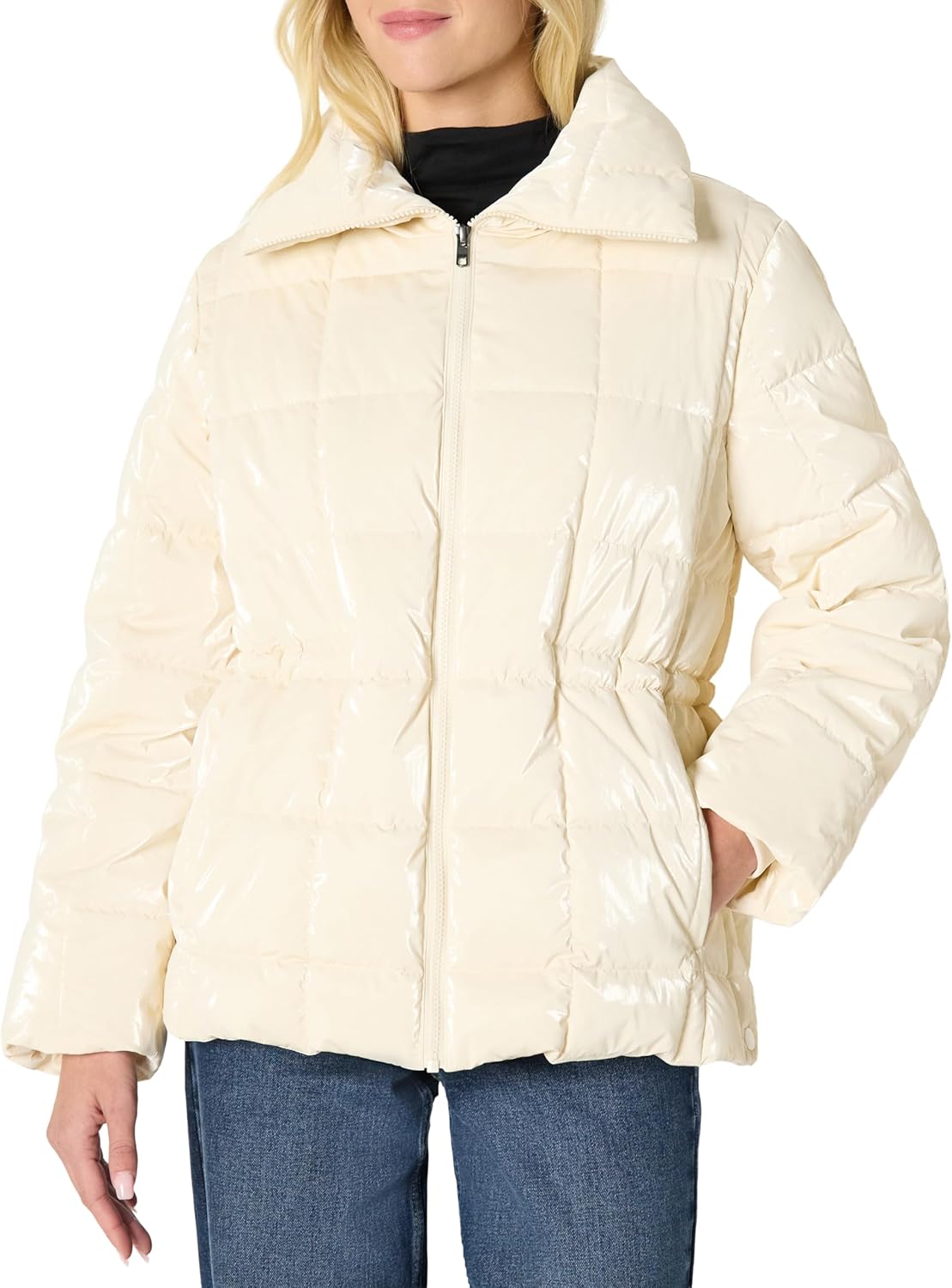 Demi's Pick Women's Oversized-Fit Square Quilted Puffer Jacket