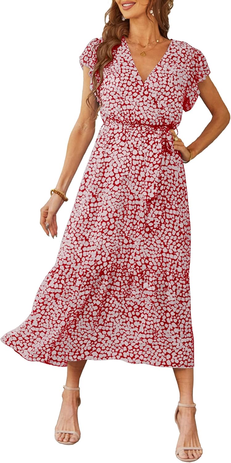 Stunning Floral Boho Maxi Dress for Summer Weddings and More