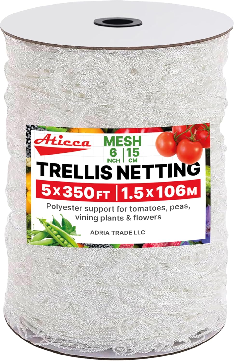 Heavy Duty Polyester Trellis Netting for Climbing Plants Support