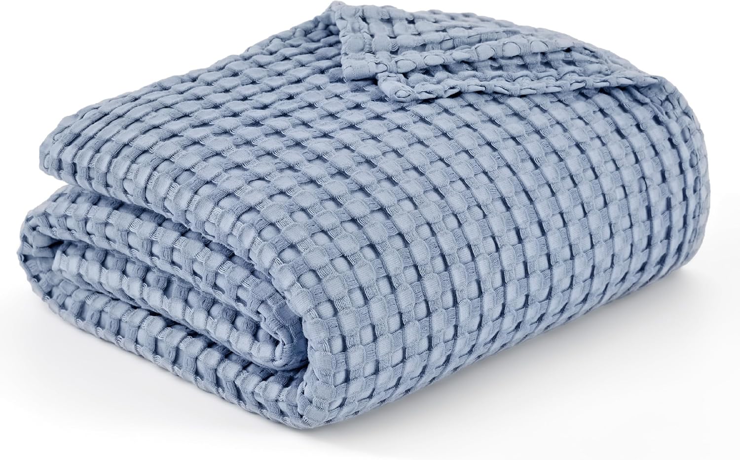 Bedsure Cooling Cotton Waffle King Size Blanket for Hot Sleepers