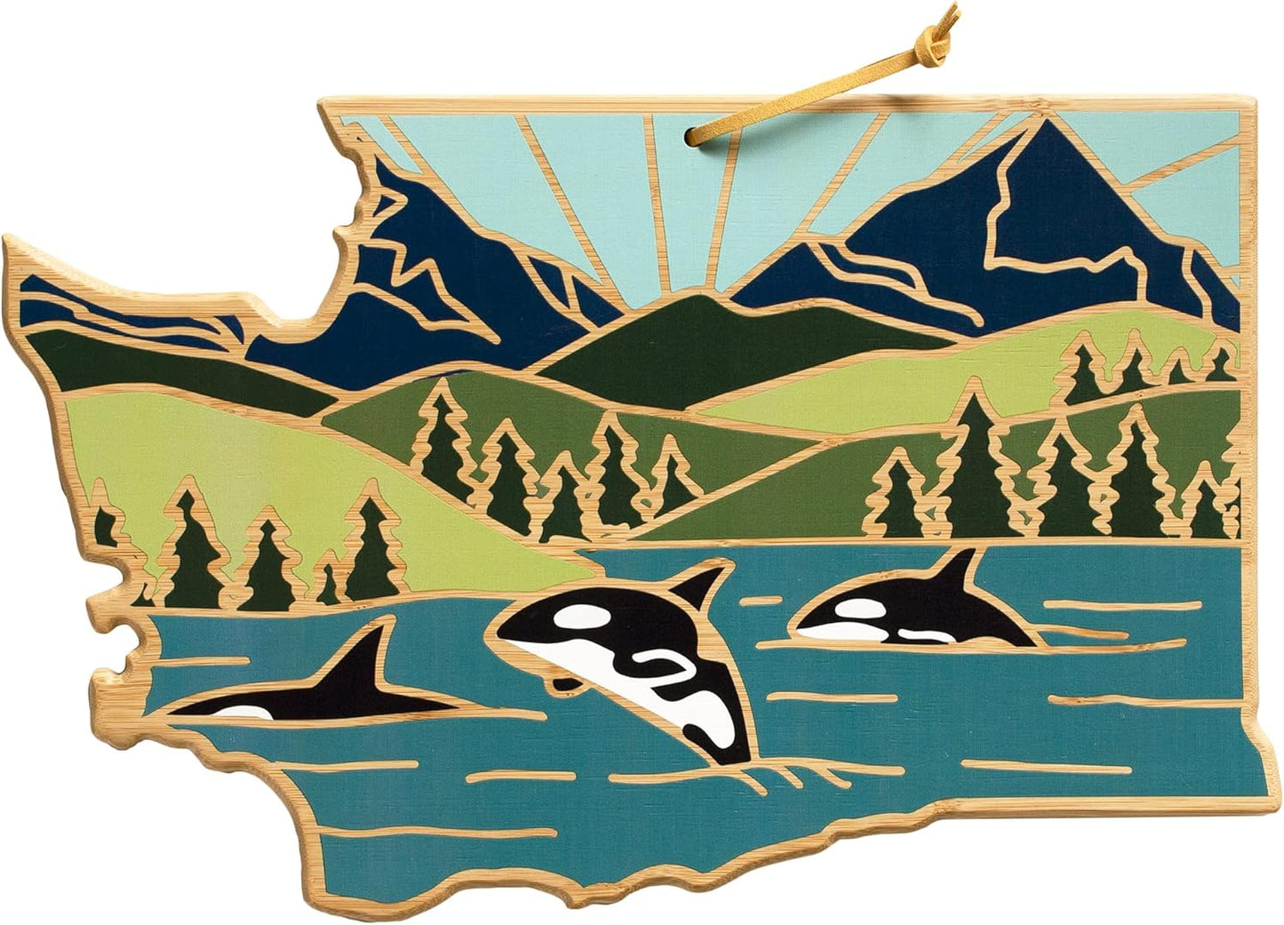 Totally Bamboo Washington State Cutting Board for Charcuterie