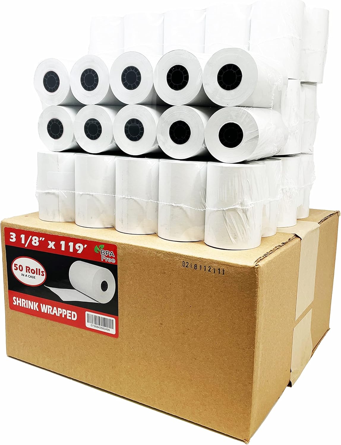 Premium Quality Thermal Paper Rolls for Cash Registers - 50 Rolls