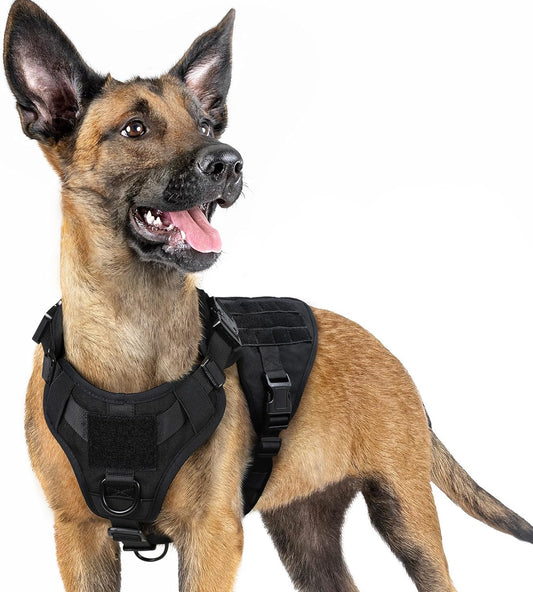 rabbitgoo Tactical Dog Harness for Small Breeds, Heavy Duty Vest