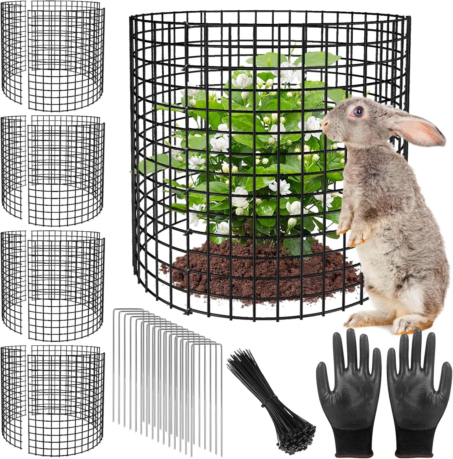 5 Pack Plant Protector Cages for Garden - Keep Animals Out