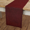 Solino Home Linen Table Runner 14 x 144 in Red Garnet - Fall Table