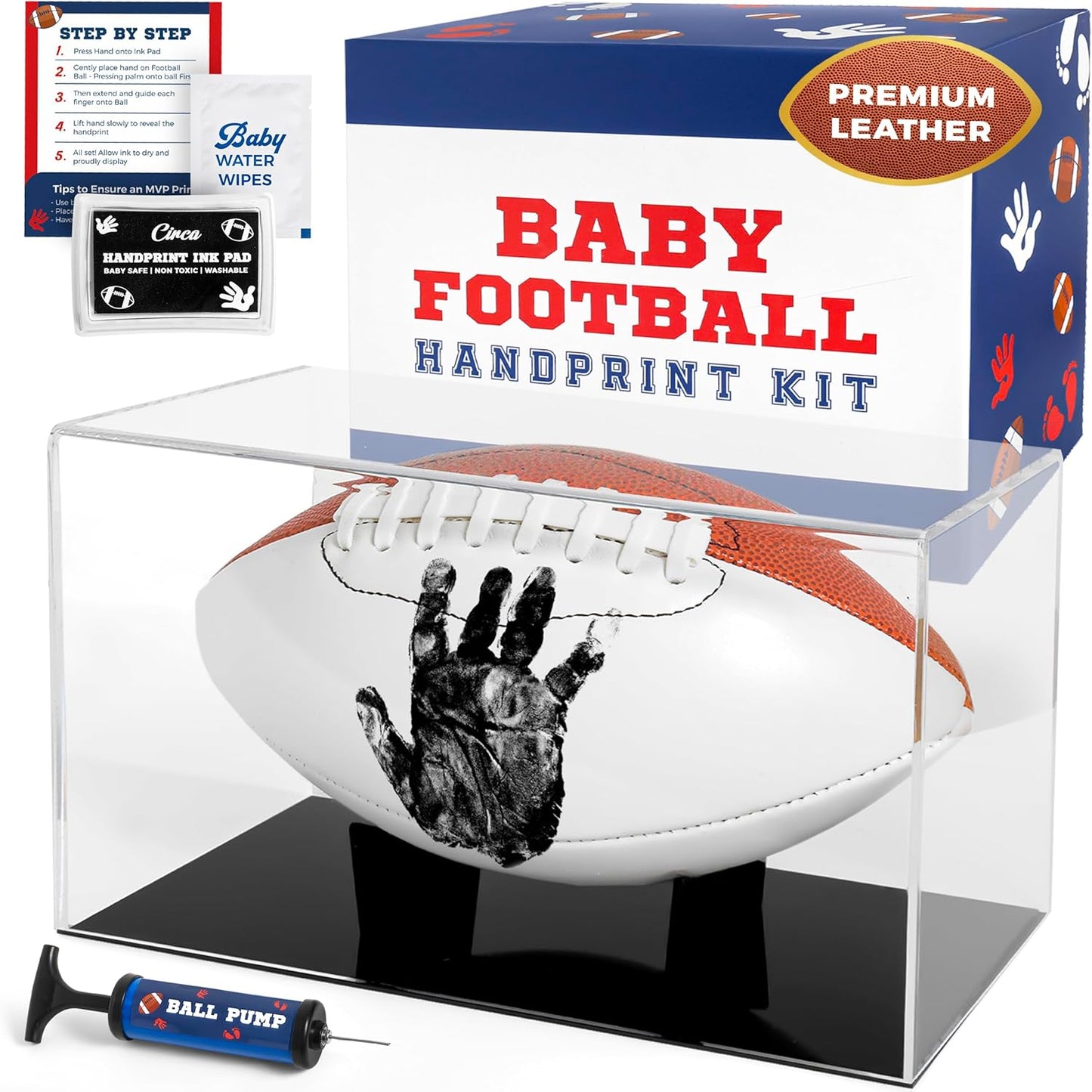 Circa Print Football Handprint Kit for Unique Baby Keepsakes