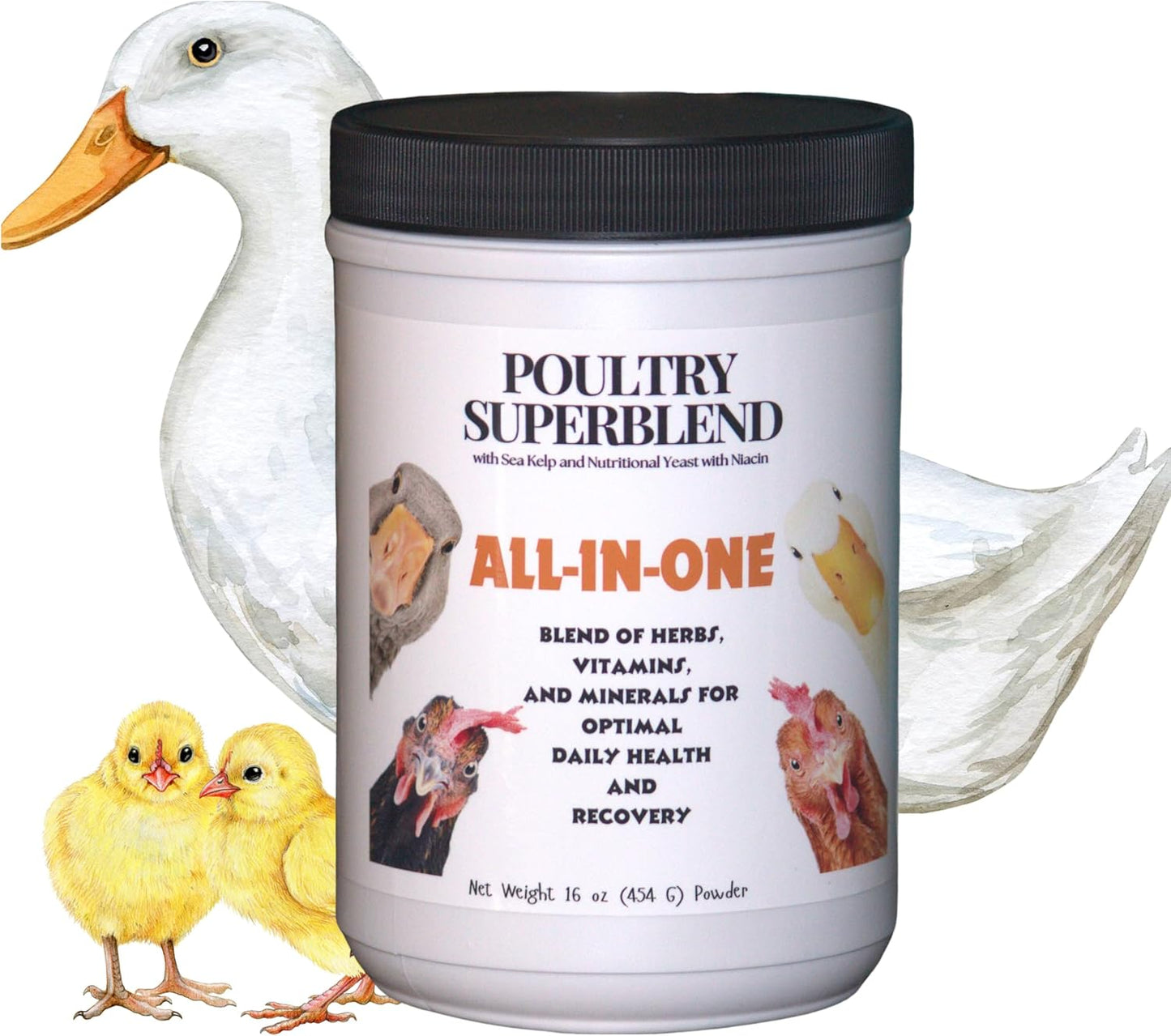 Nutritional Yeast for Ducks - Niacin, Sea Kelp, Herbs & More