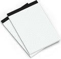 Graph Paper Pad 8.5 in x 11.75 in Pack of 2 - Thick Double-Sided Grid