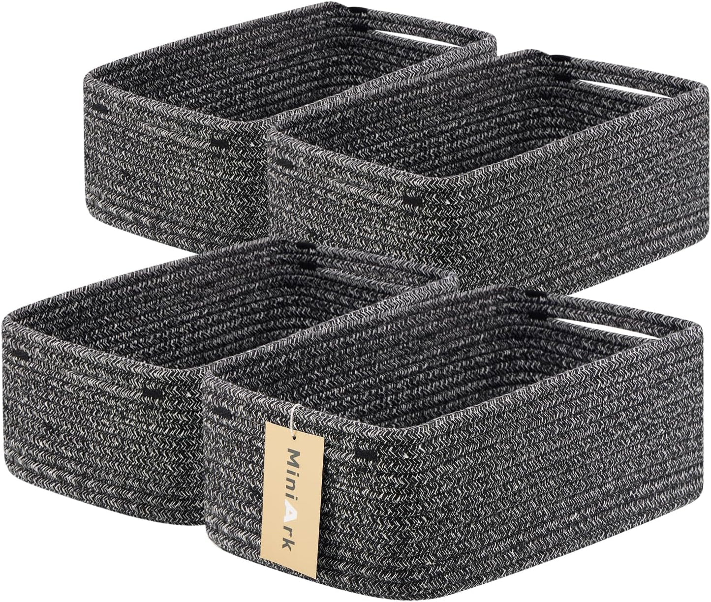 Small Storage Baskets for Organizing - Woven Rope Baskets