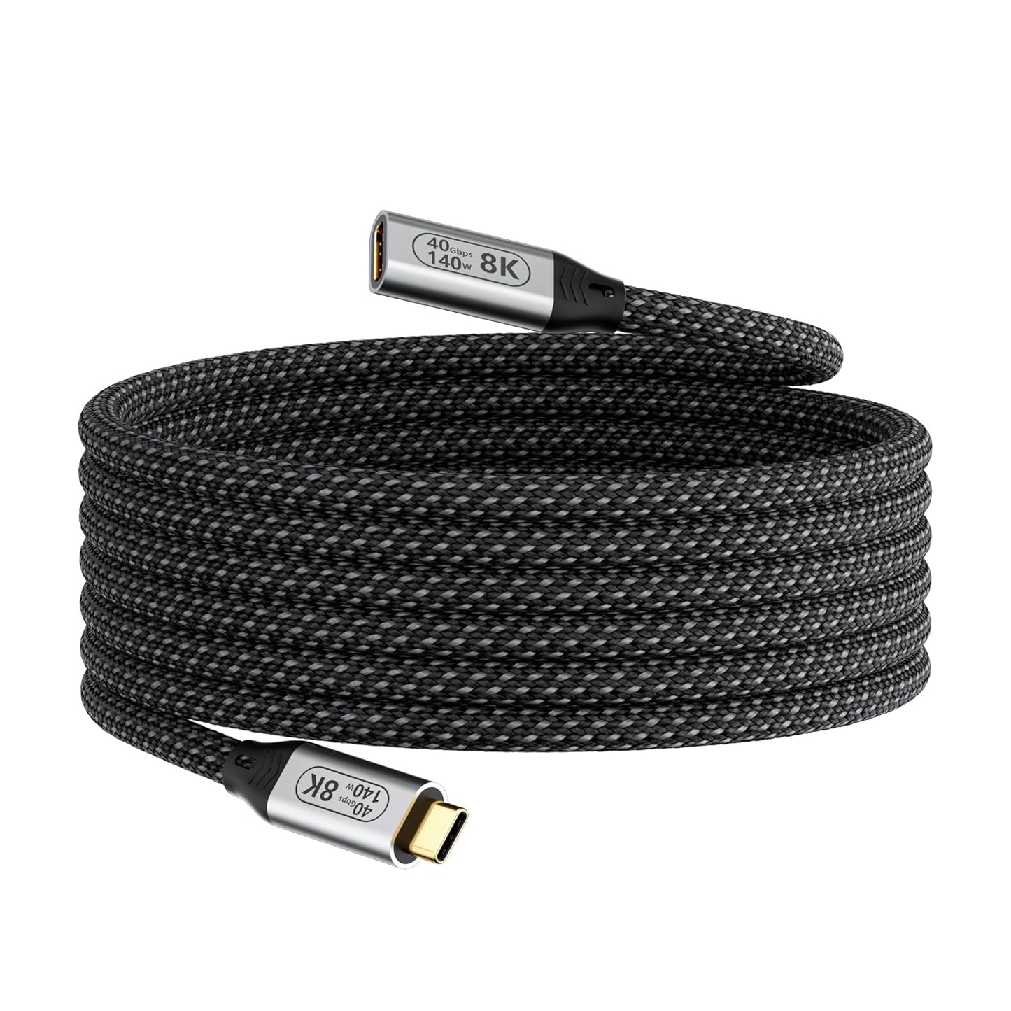 10ft USB-C to USB4 Cable: 8K Video, 40Gbps Data, 140W PD