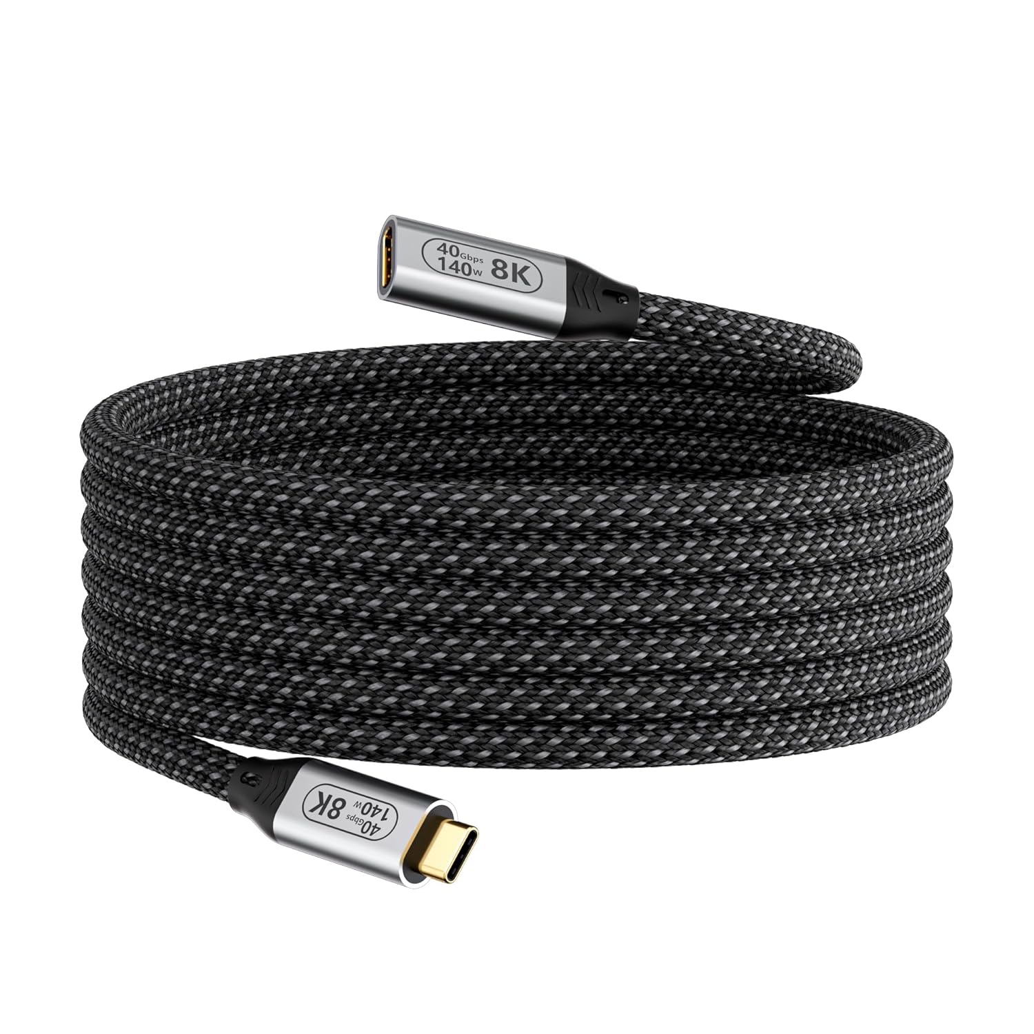 10ft USB-C to USB4 Cable: 8K Video, 40Gbps Data, 140W PD