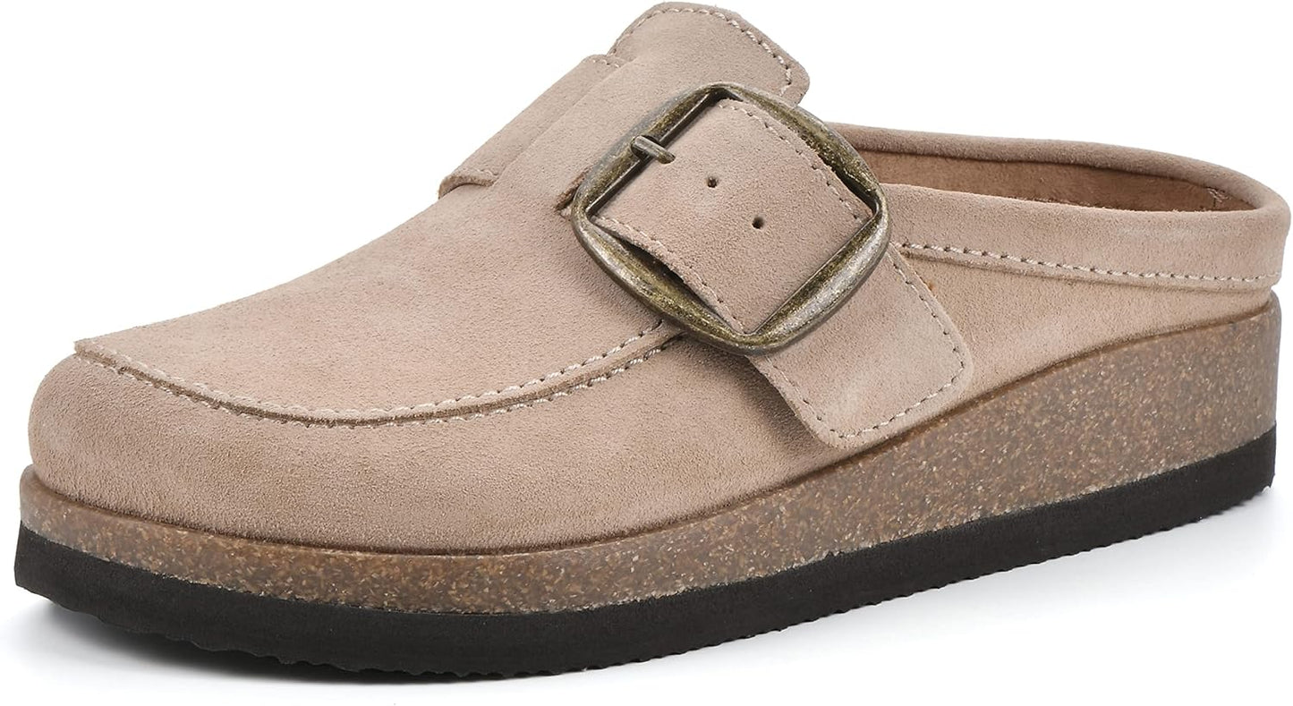 WHITE MOUNTAIN Women's Bueno Mule with Oversize Statement Buckle