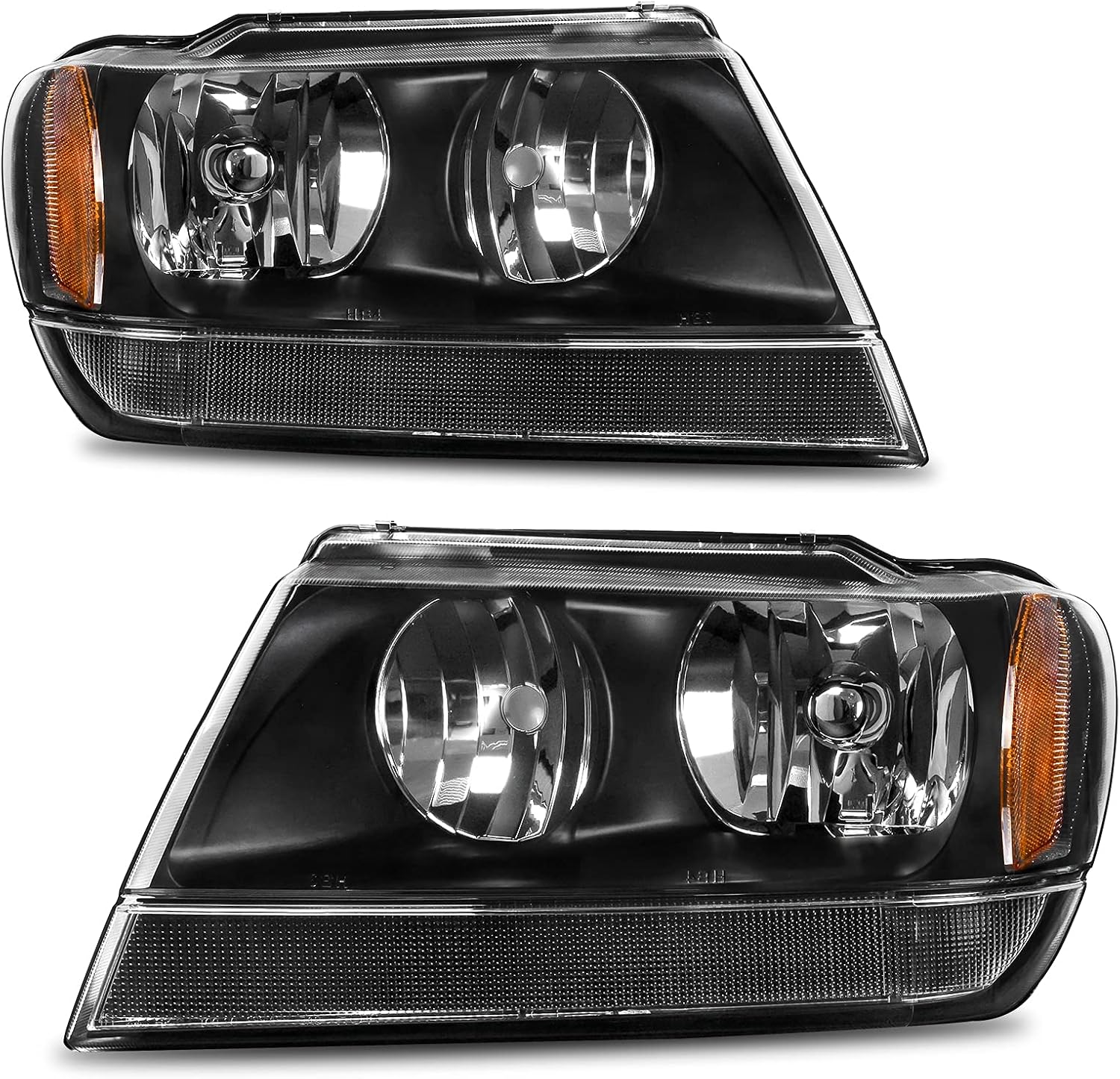 AUTOSAVER88 Headlights Assembly for 1999-2004 Grand Cherokee