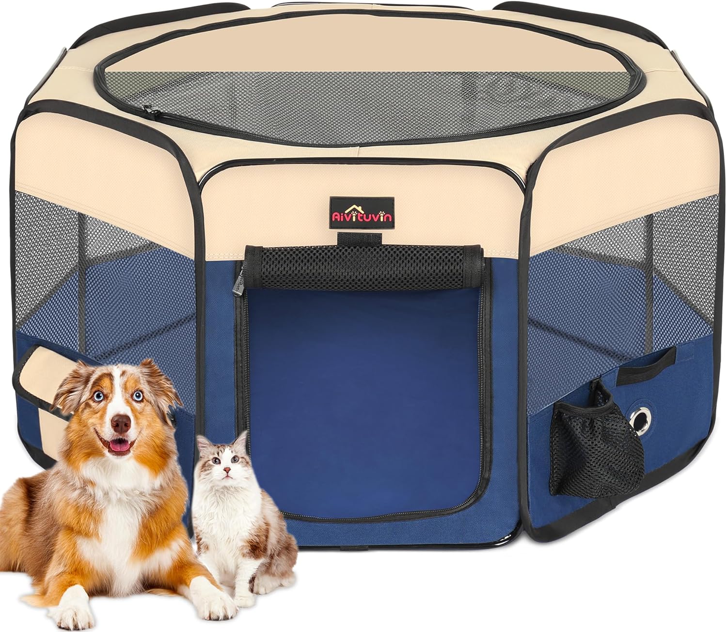 Durable Foldable Waterproof Pet Playpen for Dogs and Cats