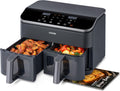 COSORI 9Qt Dual Air Fryer: Family-Size, Time-Saving, 10-in-1 Cooking!