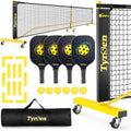 Pickleball Net Set 22FT with Paddles & Balls - Portable Court Kit